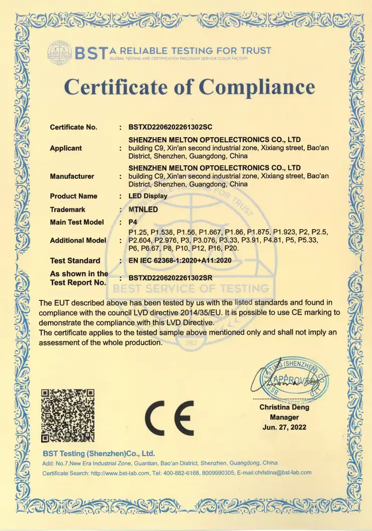 CE LVD Certified Safety