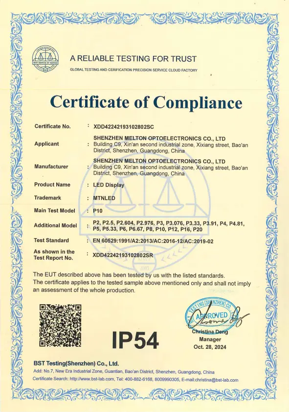 IP65 Protection Certified